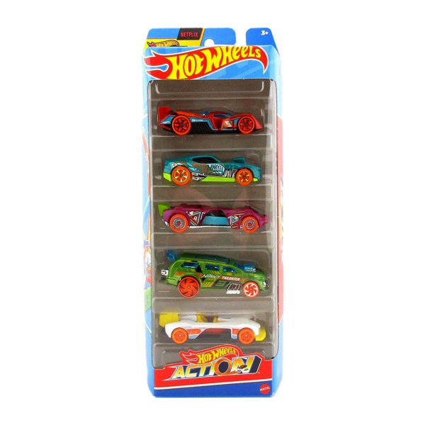 Miixi - Leksaker / Leksaksbilar - Mattel - Leksaksbilar Action Hot Wheels 5-pack
