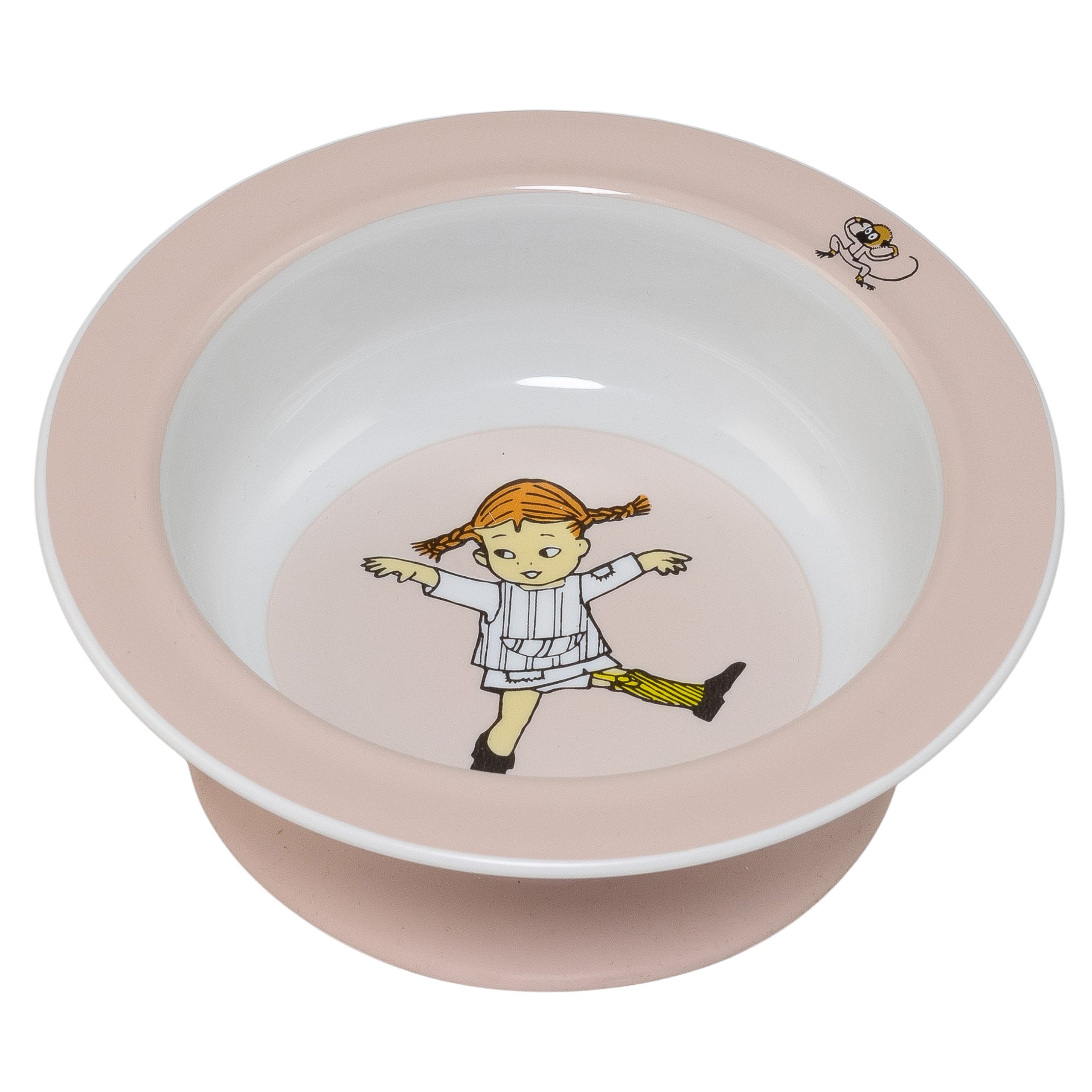 Miixi - Barn & baby / Äta & dricka / Bestick & servering - Rätt Start - Sugkoppstallrik Pippi Långstrump 16 cm