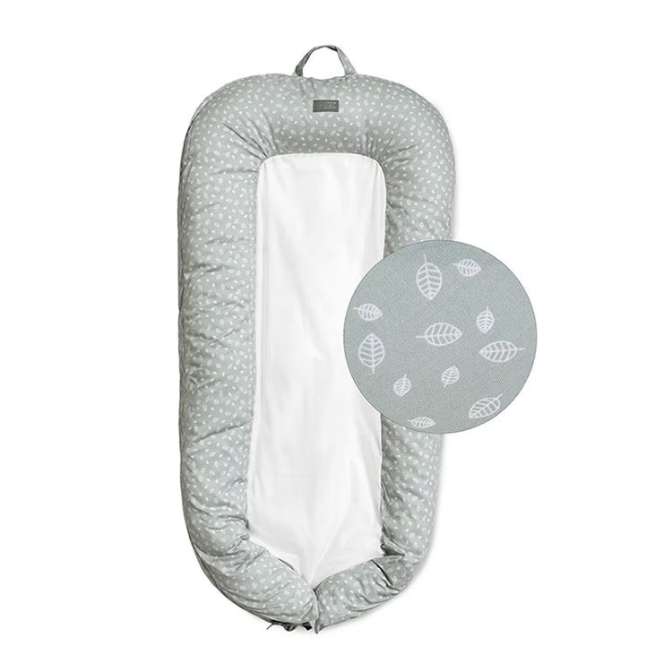 Miixi - Barn & baby / Baby Essentials / Trygghet & tröst / Babynest - Vinter & Bloom - Nordic Leaf Sleep Babynest Mild Green