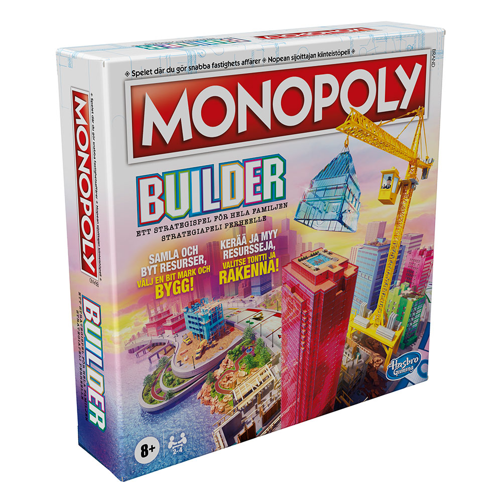 Miixi - Leksaker / Innelek / Lek & lär / Spel & pussel - Hasbro - Brädspel Monopoly Builder SE/FI