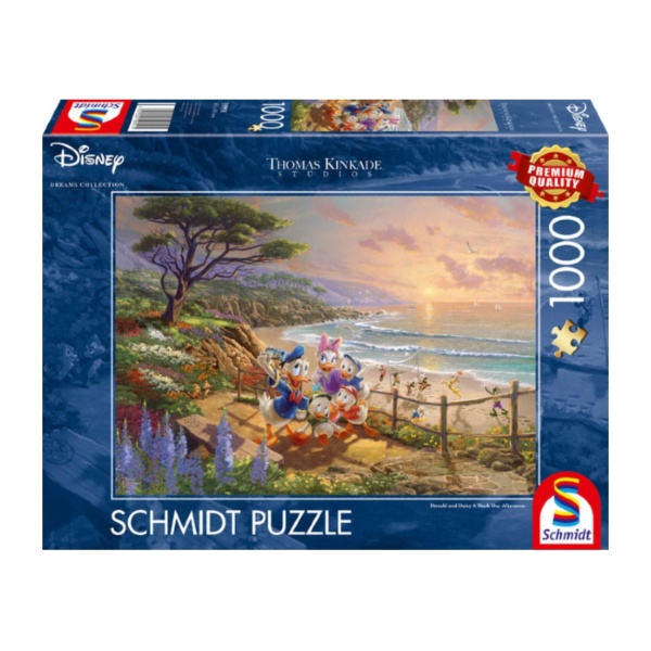 Miixi - Leksaker / Innelek / Lek & lär / Spel & pussel - Schmidt Spiele - Pussel Thomas Kinkade Disney Donald & Daisy A Duck Day Afternoon 1000 bitar