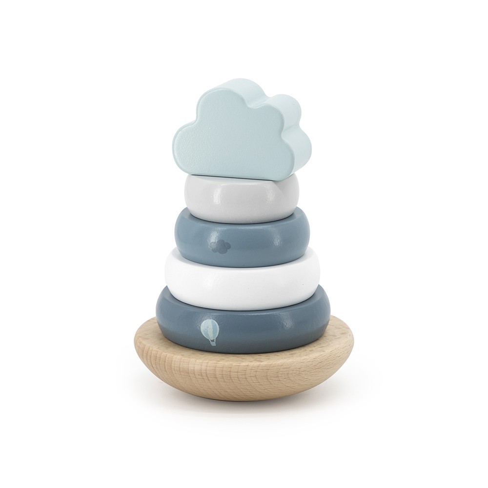 Miixi - Leksaker / Babyleksaker / Aktivitetsleksaker / Stapelleksaker - Label Label - Stapelleksak Ringar Blå