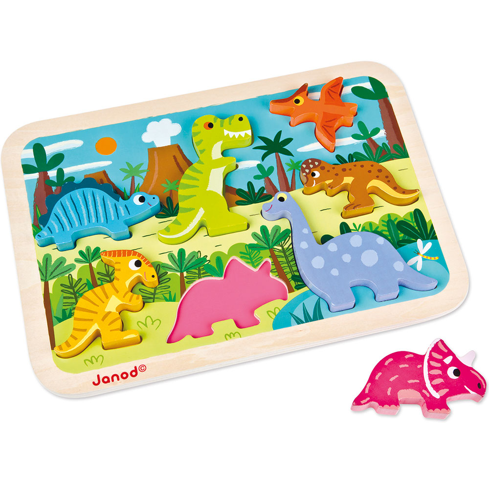 Miixi - Leksaker / Innelek / Lek & lär / Spel & pussel - Janod - Träpussel Chunky Puzzle Dinosaurs 7 bitar Miixi - Leksaker / Innelek / Lek & lär / Spel & pussel - Janod - Träpussel Chunky Puzzle Dinosaurs 7 bitar