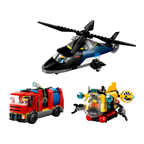 brandbil & u-båt Remix Mix & Match Great Vehicles 60462