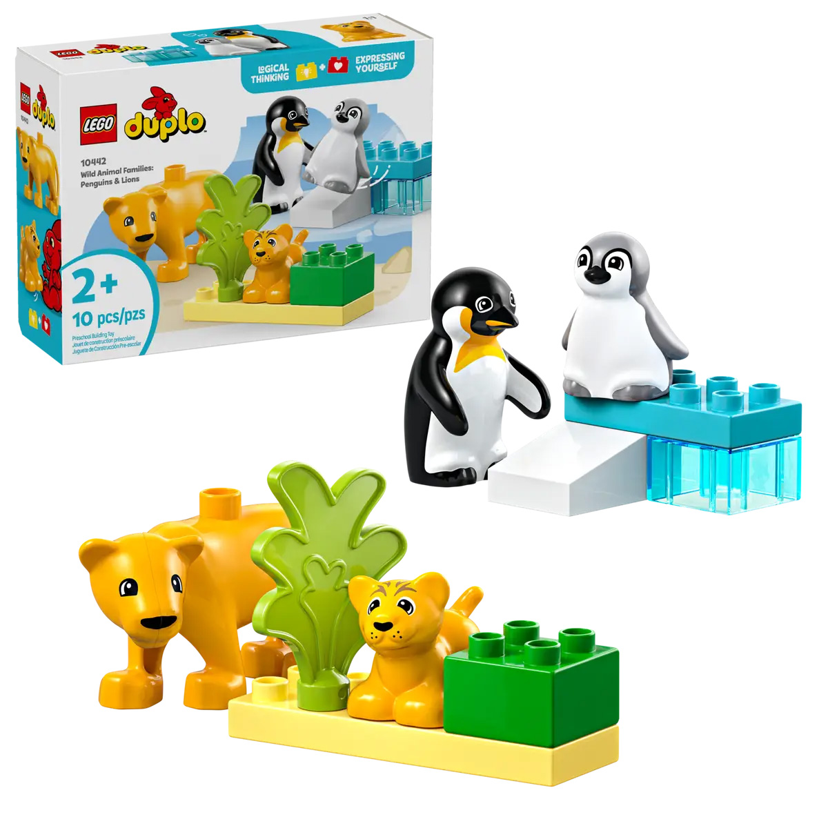 Miixi - Miixi / Leksaker / Innelek / Lek & lär / Bygg & Lego - Lego - Duplo Vilda djurfamiljer Pingviner & Lejon 10442