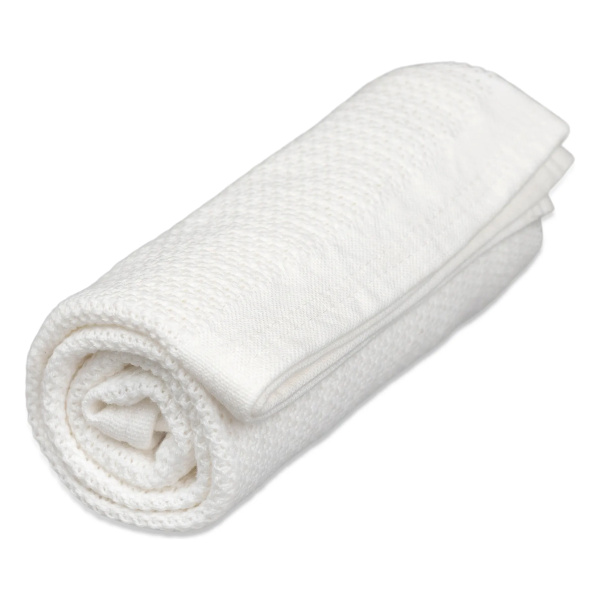 Miixi - Barn & baby / Baby Essentials / Trygghet & tröst / Filtar - Vinter & Bloom - Filt Soft Grid EKO Baby White