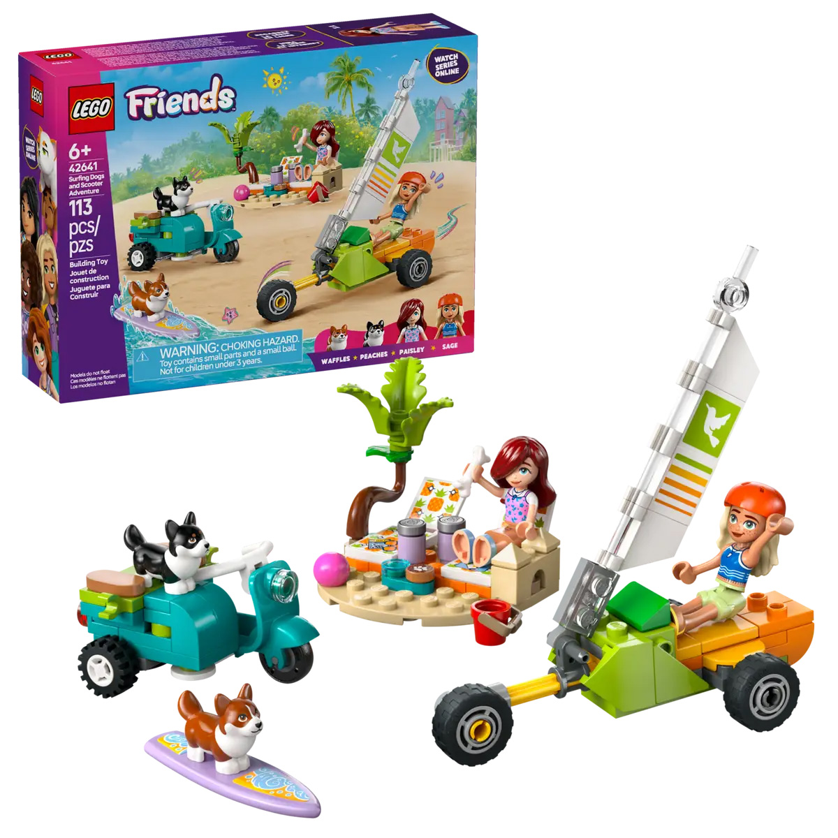 Miixi - Miixi / Leksaker / Innelek / Lek & lär / Bygg & Lego - Lego - Friends Äventyr med Surfhundar och Vespa 42641