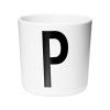 Miixi - Hem & inredning / Kök / Servis / Glas & koppar - Design Letters - Mugg Ecozen Bokstav P Melamin Vit 7 cm