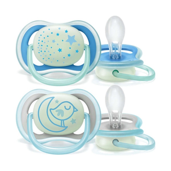 Miixi - Barn & baby / Baby Essentials / Trygghet & tröst / Nappar - Philips Avent - Napp Ultra Air Natt 6-18m Blå/Grå 2p