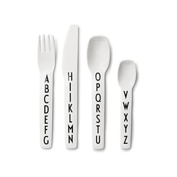 Miixi - Barn & baby / Baby Essentials / Äta & dricka / Bestick & servering - Design Letters - Presentset Bestick Vit 4 delar