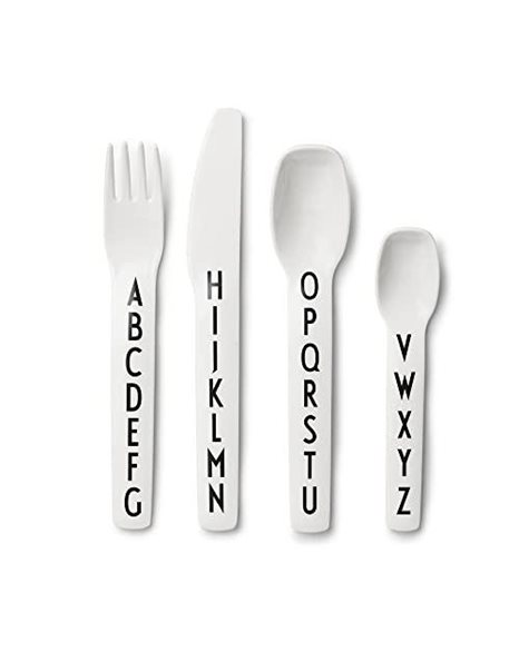 Miixi - Barn & baby / Baby Essentials / Äta & dricka / Bestick & servering - Design Letters - Presentset Bestick Vit 4 delar Miixi - Barn & baby / Baby Essentials / Äta & dricka / Bestick & servering - Design Letters - Presentset Bestick Vit 4 delar
