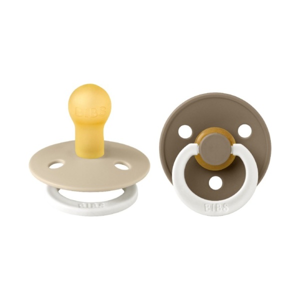 Miixi - Barn & baby / Baby Essentials / Trygghet & tröst / Nappar - Bibs - Napp Colour Glow Vanilla/Dark Oak 2p