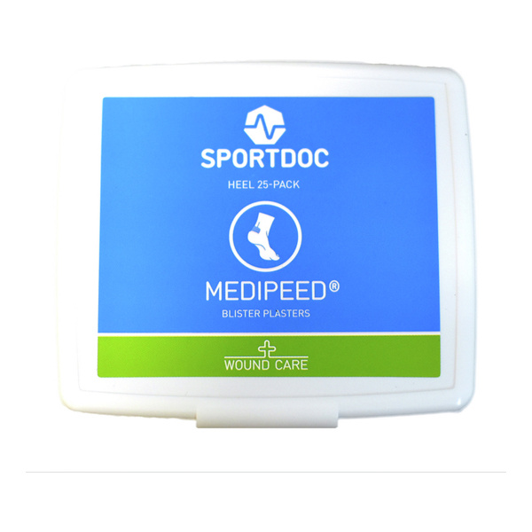 Miixi - Team Sales / Sporttillbehör / Skadematerial - Sportdoc - Skavsår Medipeed Heel 25-pack Plastic Box