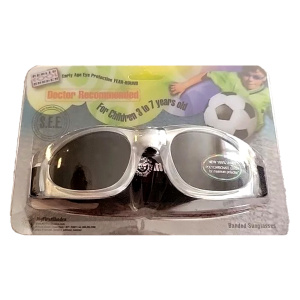 Miixi - Kläder / Barn / Accessoarer / Solglasögon Barn - MyFirstShades - Solglasögon Rem Silver UV 400 Rem 3-7y 13 cm