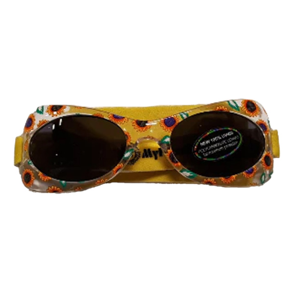 Miixi - Kläder / Barn / Accessoarer / Solglasögon Barn - MyFirstShades - Solglasögon Rem Gul UV 400 3-7y 13 cm
