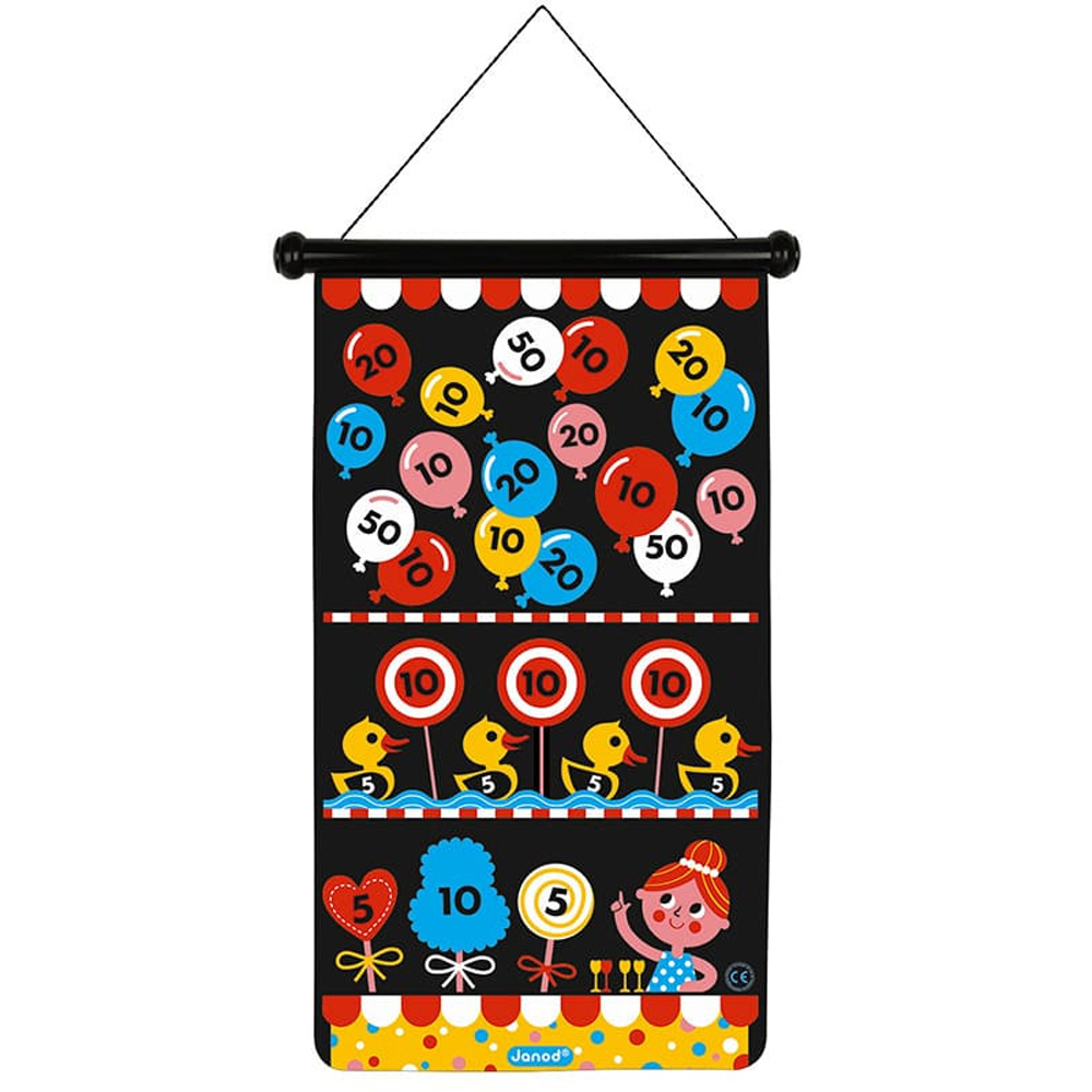 Miixi - Leksaker / Innelek / Lek & lär / Brädspel - Janod - Barnspel Magnetic Dart Game Fun Fair