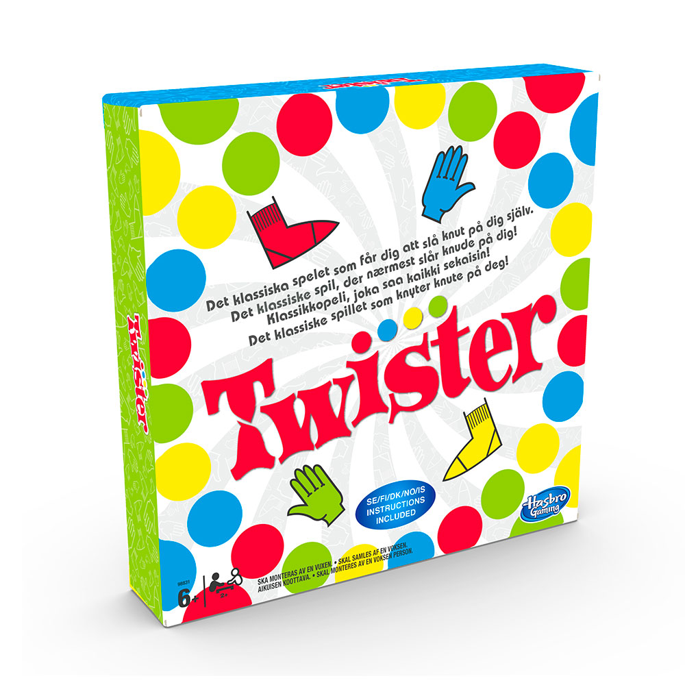 Miixi - Leksaker / Innelek / Lek & lär / Brädspel - Hasbro - Sällskapsspel Twister
