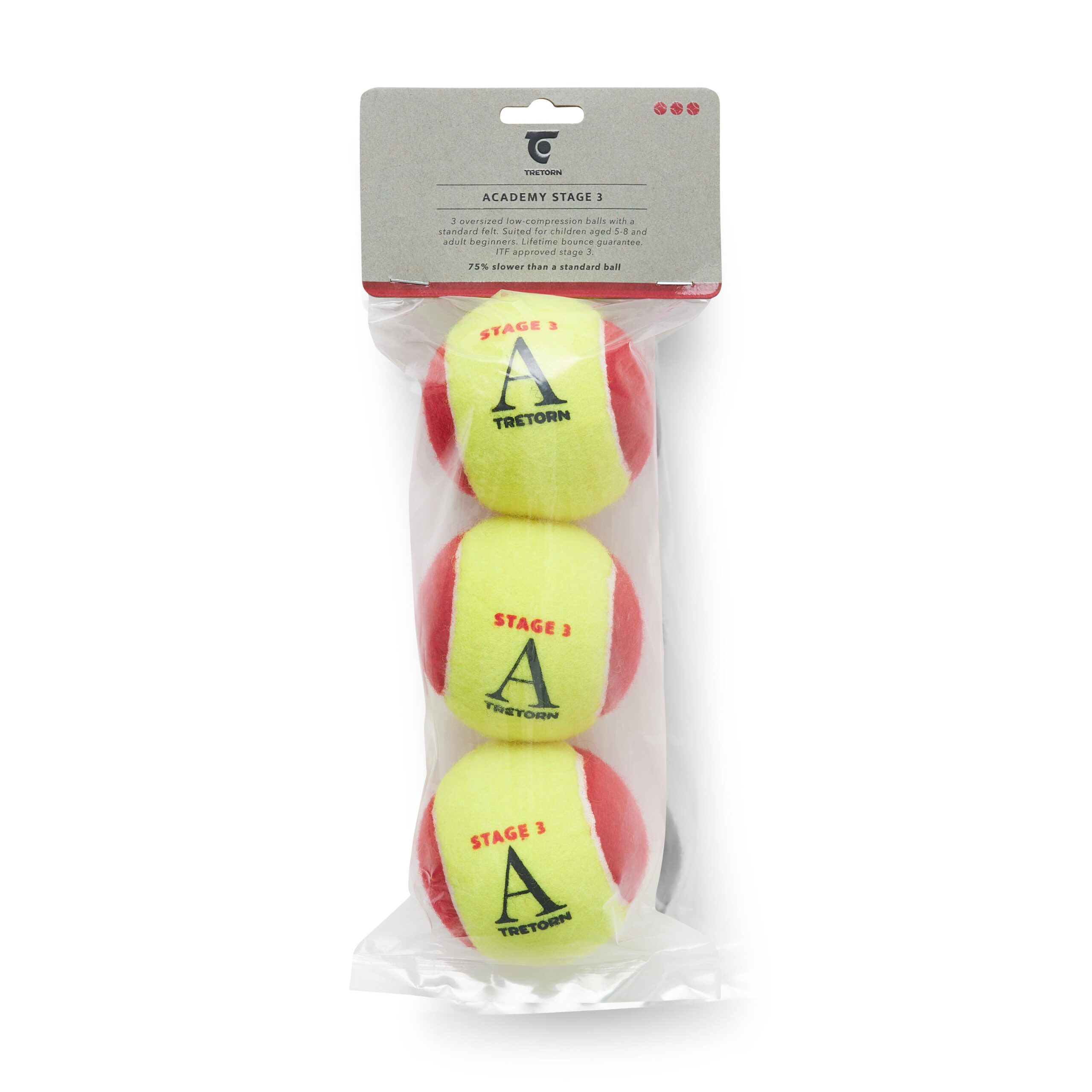 Miixi - Sport & profil / Sport / Racketsport / Tennis - Tretorn - Tennisboll Academy Stage 3 Red Felt 3-pack