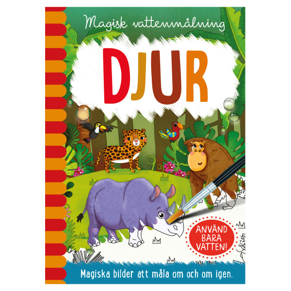 Miixi - Leksaker / Böcker / Aktivitetsböcker / Målarböcker - Barthelsons Förlag - Magisk vattenmålning - Djur