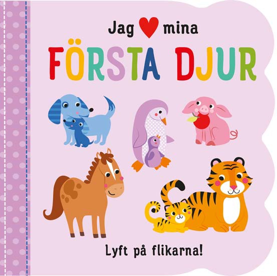 Miixi - Leksaker / Böcker / Aktivitetsböcker / Upptäck & lär 0-6 år - Tukan Förlag - Pekbok Jag (hjärta) mina första djur 0-3 år