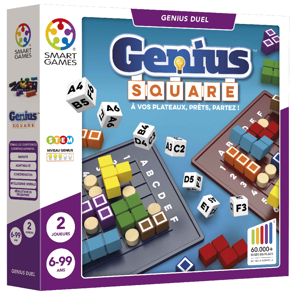 Miixi - Leksaker / Innelek / Lek & lär / Brädspel - Smart Games - Sällskapsspel Genius Square Nordic