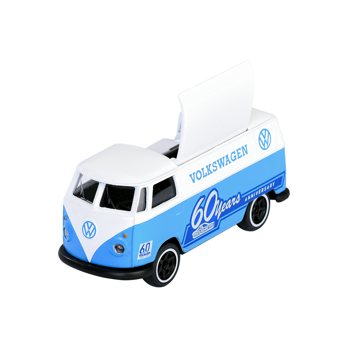 Miixi - Leksaker / Innelek / Kreativ lek / Leksaksbilar - Majorette - Leksaksbil Volkswagen T1  Jubileumsutgåvan Deluxe 7 cm