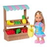 Miixi - Leksaker / Innelek / Kreativ lek / Dockor - Simba Toys Nordic - Docka Evi Love med Fruktstånd