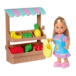 Miixi - Leksaker / Innelek / Kreativ lek / Dockor - Simba Toys Nordic - Docka Evi Love med Fruktstånd