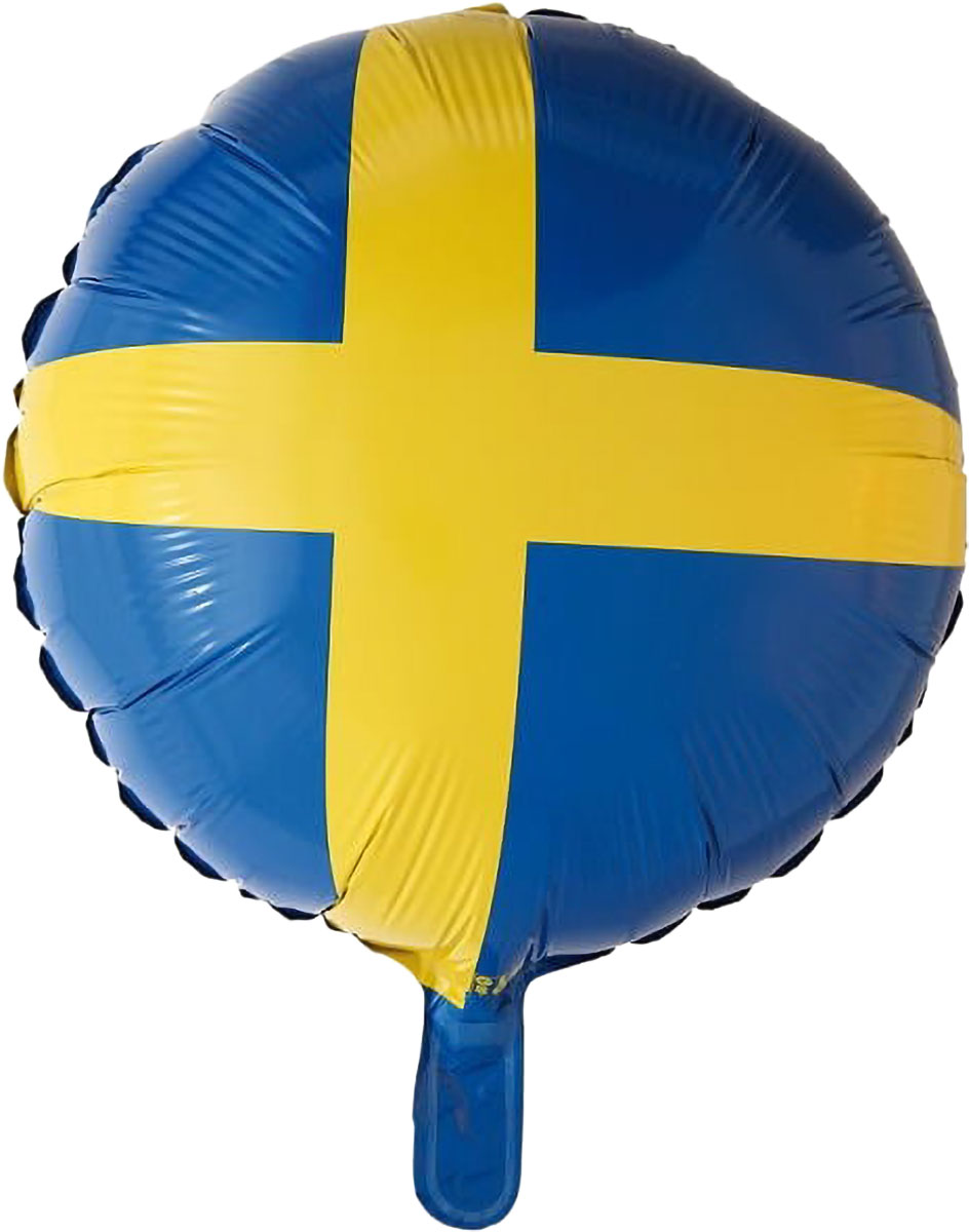 Miixi -  - Miixi Origin - Folieballong Sverige Blå Gul 35 cm