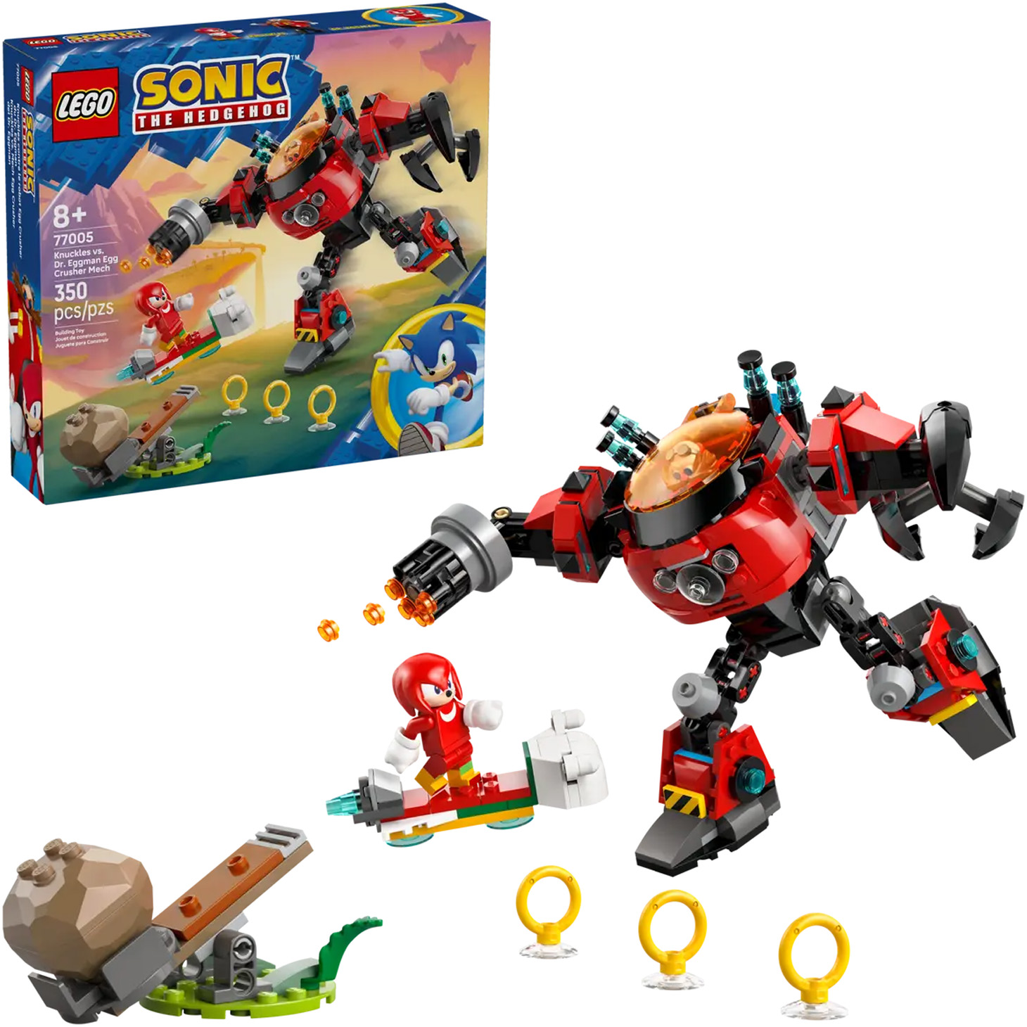 Miixi - Leksaker / Innelek / Lek & lär / Bygg & Lego - Lego - Knuckles mot Dr. Eggmans Egg Crusher robot Sonic