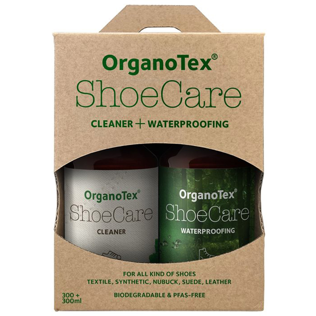 Miixi - - OrganoTex - Skorengöring ShoeCare Cleaner + Waterproofing 2x300ml Miixi - - OrganoTex - Skorengöring ShoeCare Cleaner + Waterproofing 2x300ml