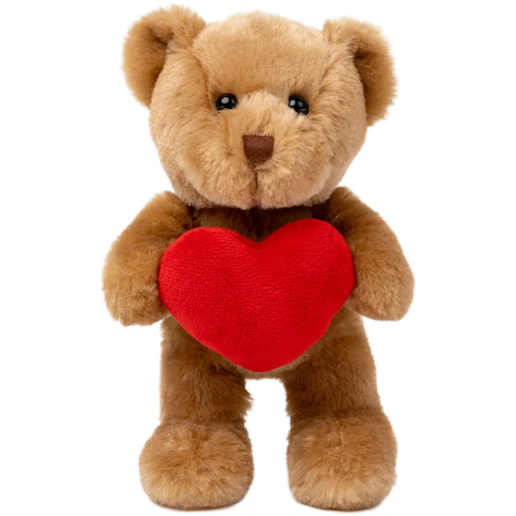 Miixi - - Teddykompaniet - Nalle Theo Hjärta Brun 20 cm Miixi - - Teddykompaniet - Nalle Theo Hjärta Brun 20 cm