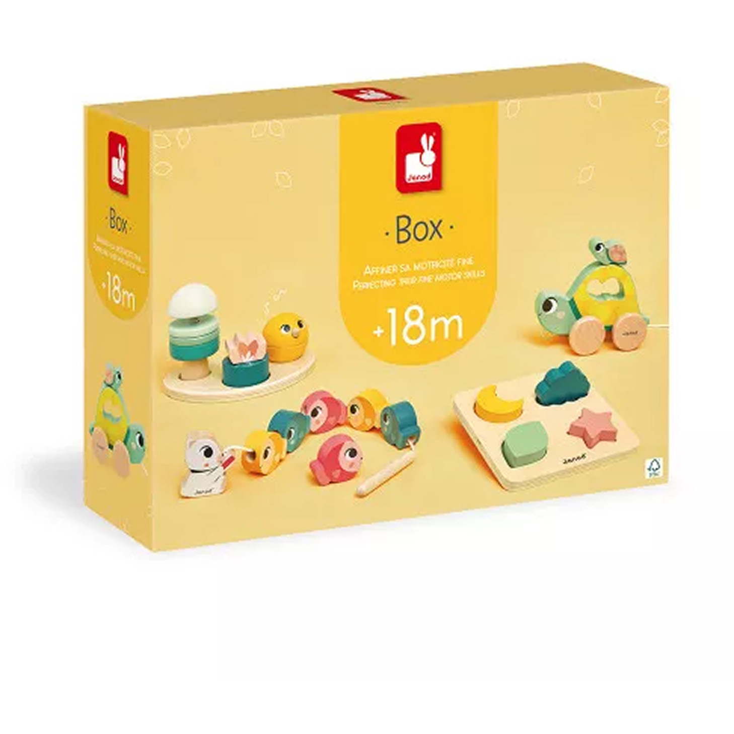 Miixi - - Janod - Babyleksaker Box 18 månader Miixi - - Janod - Babyleksaker Box 18 månader