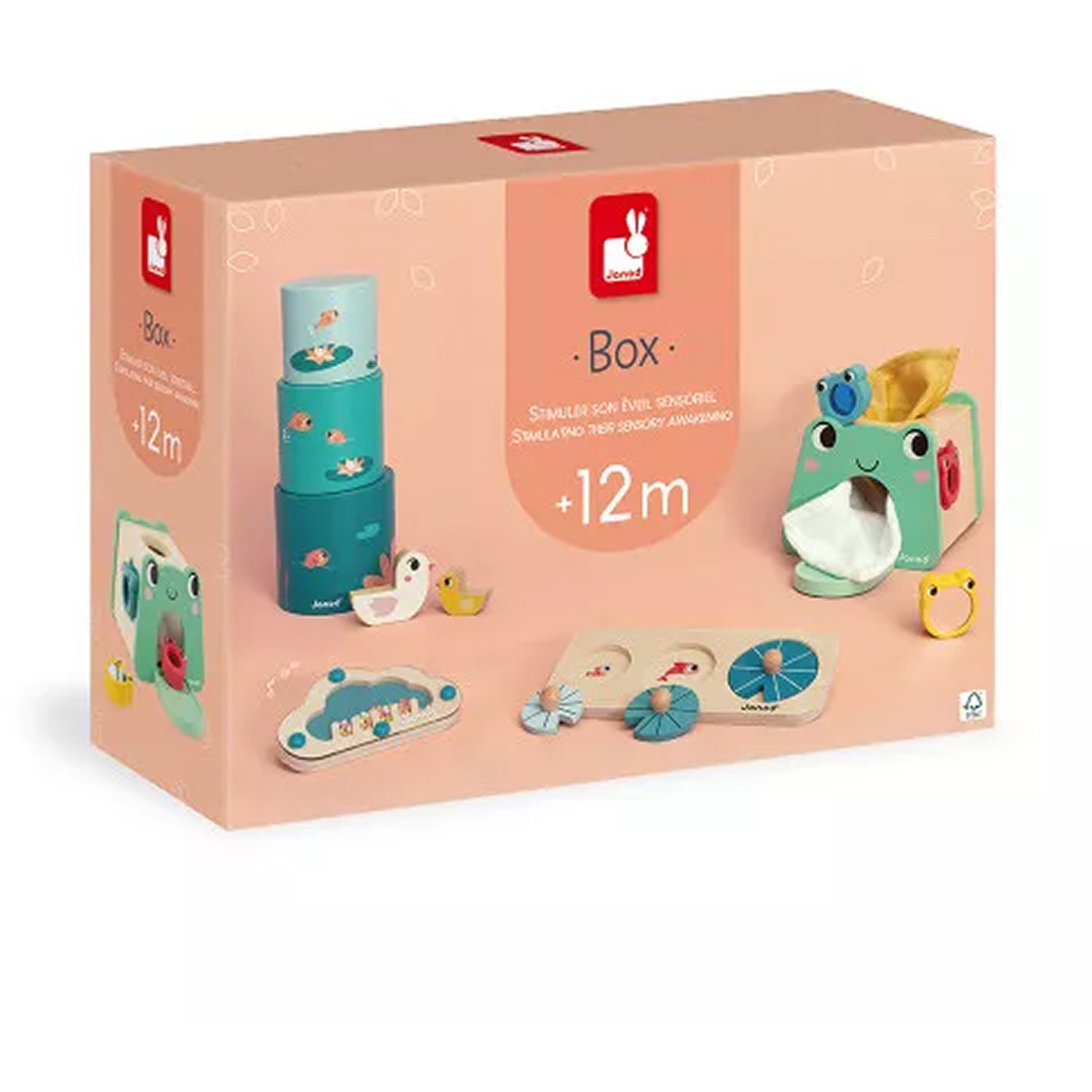 Miixi -  - Janod - Babyleksaker Box 12 månader