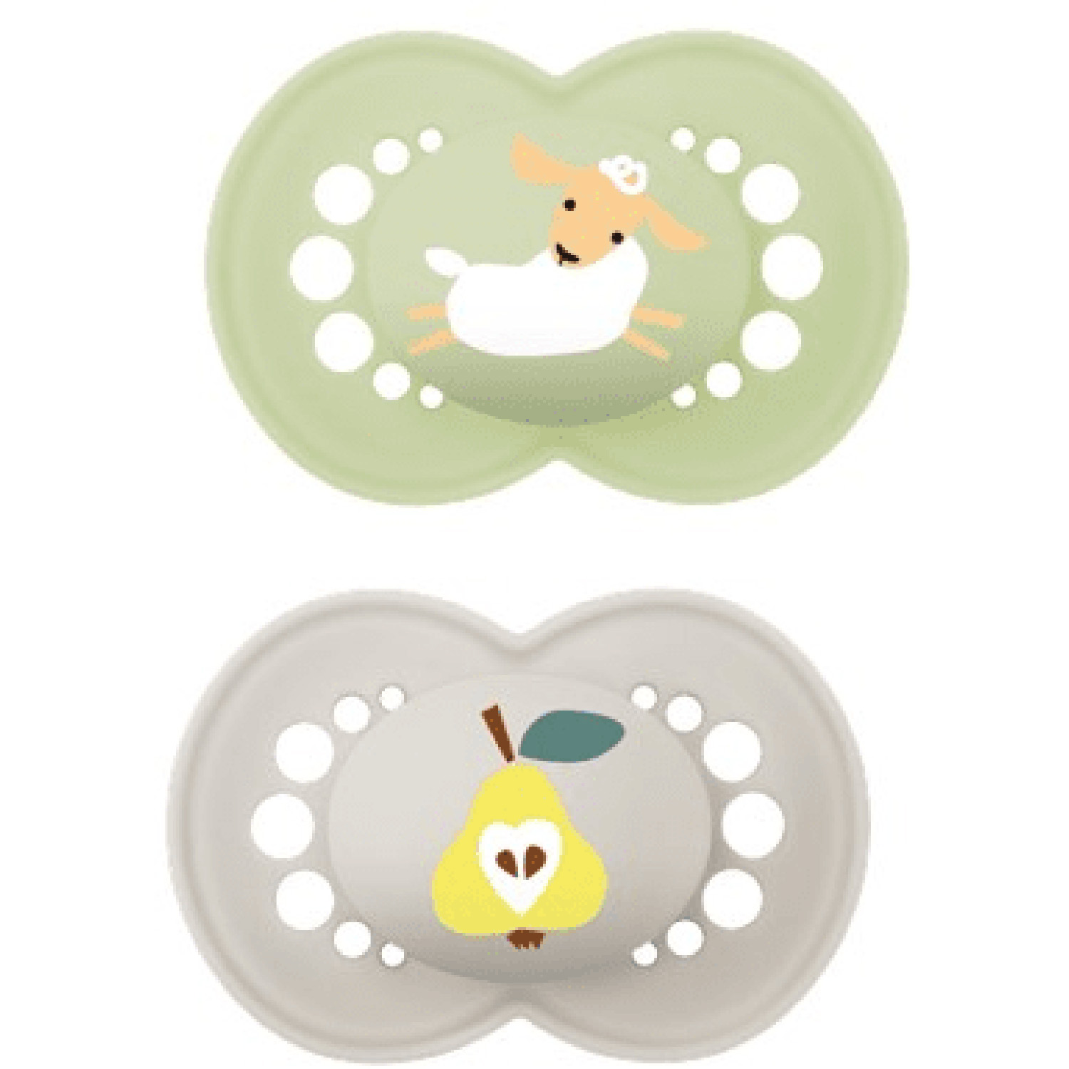 Miixi - - MAM - Nappflaska Original 16-36m Silicone Grön/Grå 2-pack Miixi - - MAM - Nappflaska Original 16-36m Silicone Grön/Grå 2-pack