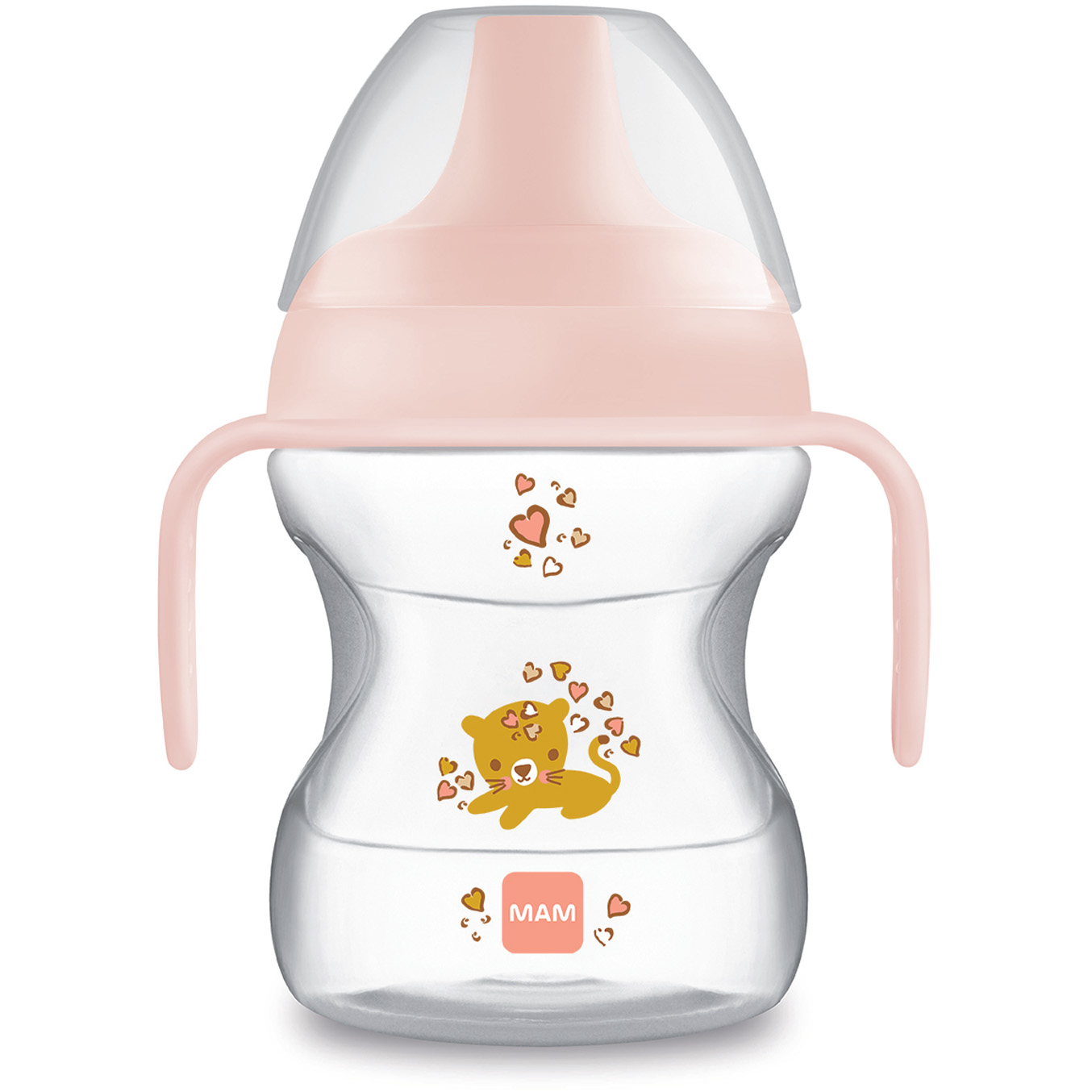 Miixi - - MAM - Nappflaska Learn to Drink Cup With Handle 190ml Rosa Miixi - - MAM - Nappflaska Learn to Drink Cup With Handle 190ml Rosa